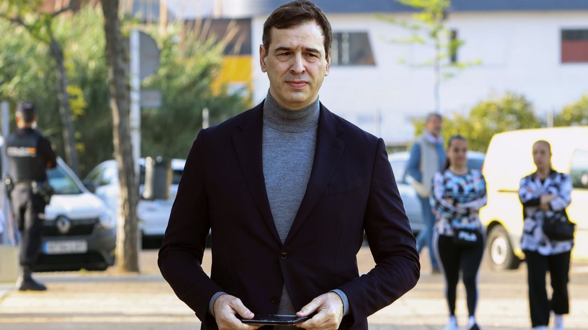 David Sánchez, hermano del presidente del Gobierno, antes de su declaración de este viernes.